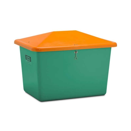 Streugutbehälter 700 l, grün/orange