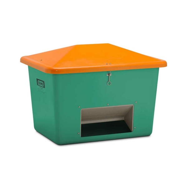Streugutbehälter 700 l, grün/orange