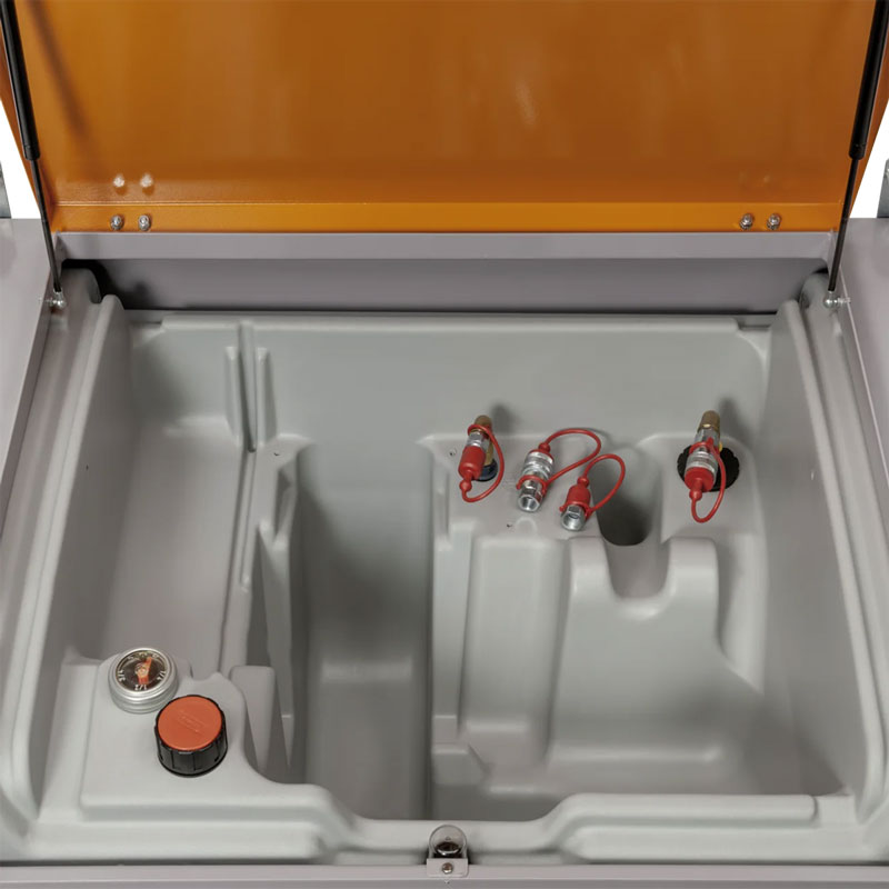 CEMO DT-Mobil PRO PE 440 l Diesel Generatortank, mobile Tankstelle, mit 2 Anschlüssen mit Schnellkupplung – Bild 2