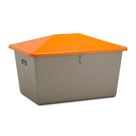 Streugutbehälter 1100 l, grau-orange